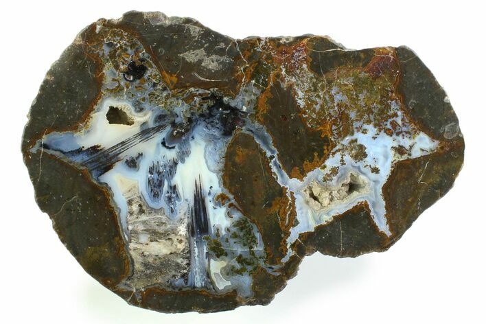 Colorful Polished Thunderegg Half - Nevada #337802